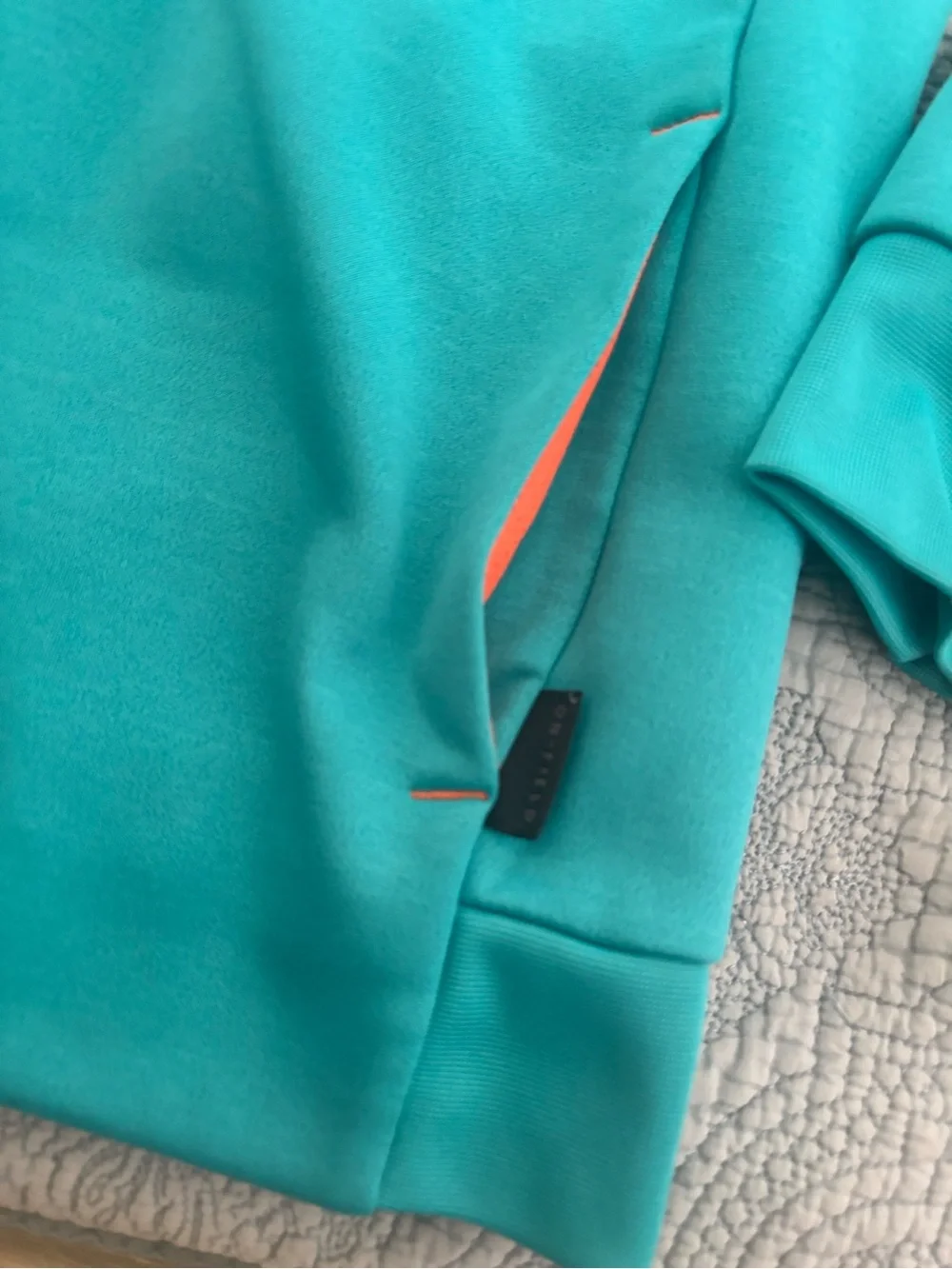 NFL Kids Teal Dolphins Hooded Pullover with Coral Accents